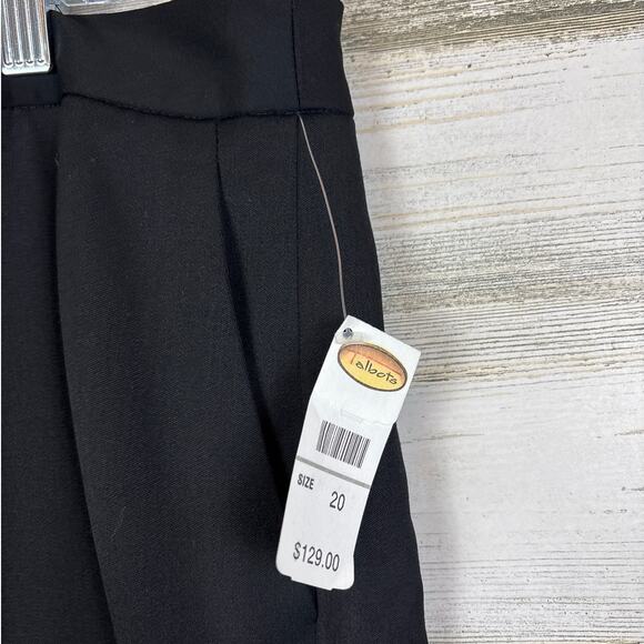 Talbots Women’s Plus 20 Black Straight Leg Lined Wool Blend Dress Pants NEW - Picture 4 of 5